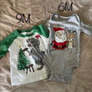 Christmas Onesie & Long Sleeve Shirt